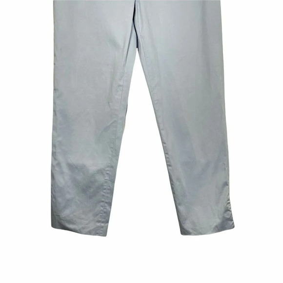 J.Crew Pants Women's Sz 4 Blue Pastel Favorite Fit Cropped Mid Rise Flat Front - Picture 5 of 11